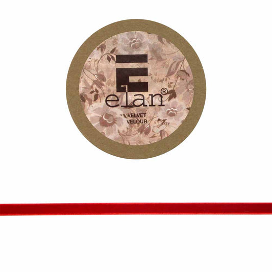 ELAN Velvet Ribbon 9mm x 2m - Red
