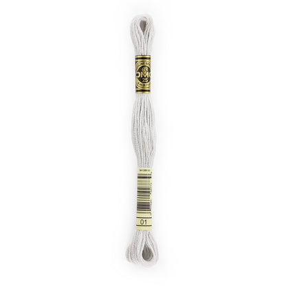 DMC Six-Strand Cotton Embroidery Floss 8 m, White Tin 01
