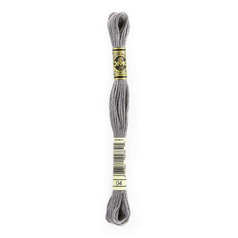 DMC Six-Strand Cotton Embroidery Floss 8 m, Dark Tin 04