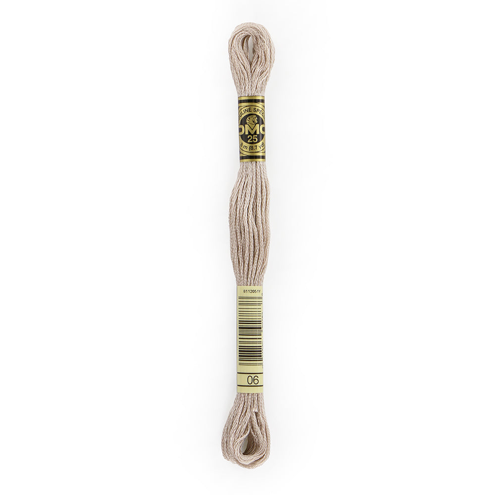 DMC Six-Strand Cotton Embroidery Floss 8 m, Medium Light Driftwood 06