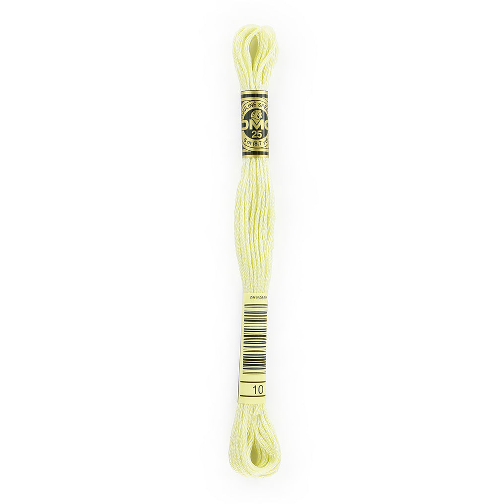 DMC 6-Strand Cotton Embroidery Floss 8m (8.7 yd) 10 Very Light Tender Green