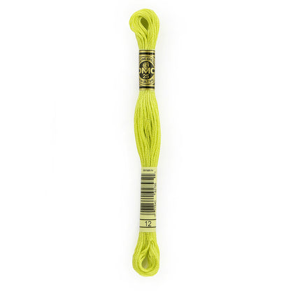 DMC 6-strand cotton embroidery floss, 12 Tender Green, 8 m (8.7 yd)