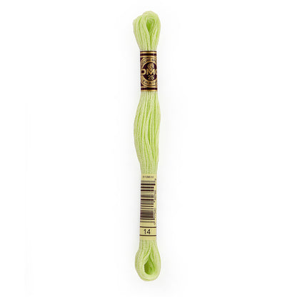 DMC 6-Strand Cotton Embroidery Floss 8m (8.7 yd) 14 Pale Apple Green