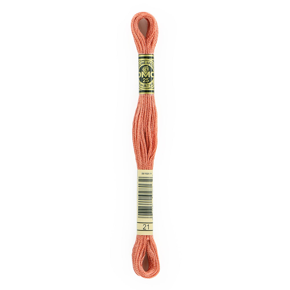 DMC 6-Strand Cotton Embroidery Floss 8m (8.7 yd) 21 Light Alizarin
