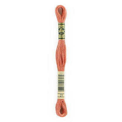 DMC 6-Strand Cotton Embroidery Floss 8m (8.7 yd) 21 Light Alizarin
