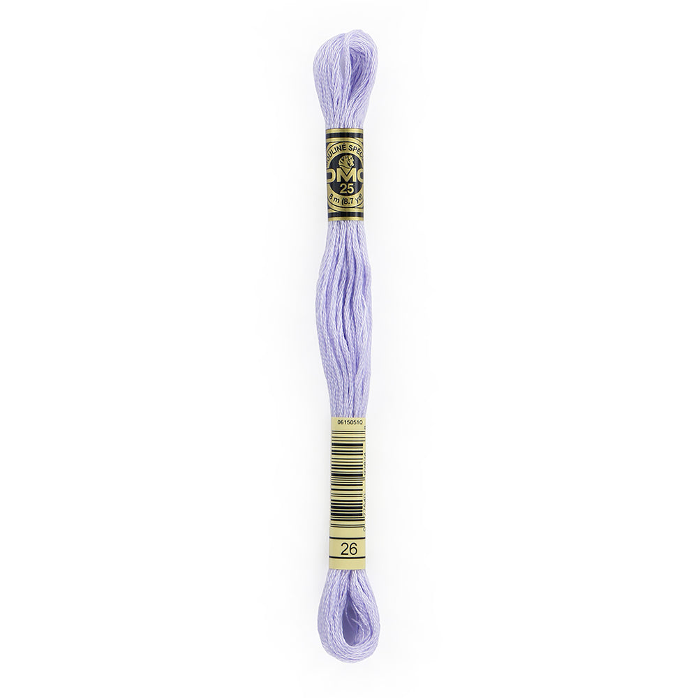 DMC 6-Strand Cotton Embroidery Floss 8m (8.7 yd) 26 Pale Lavender