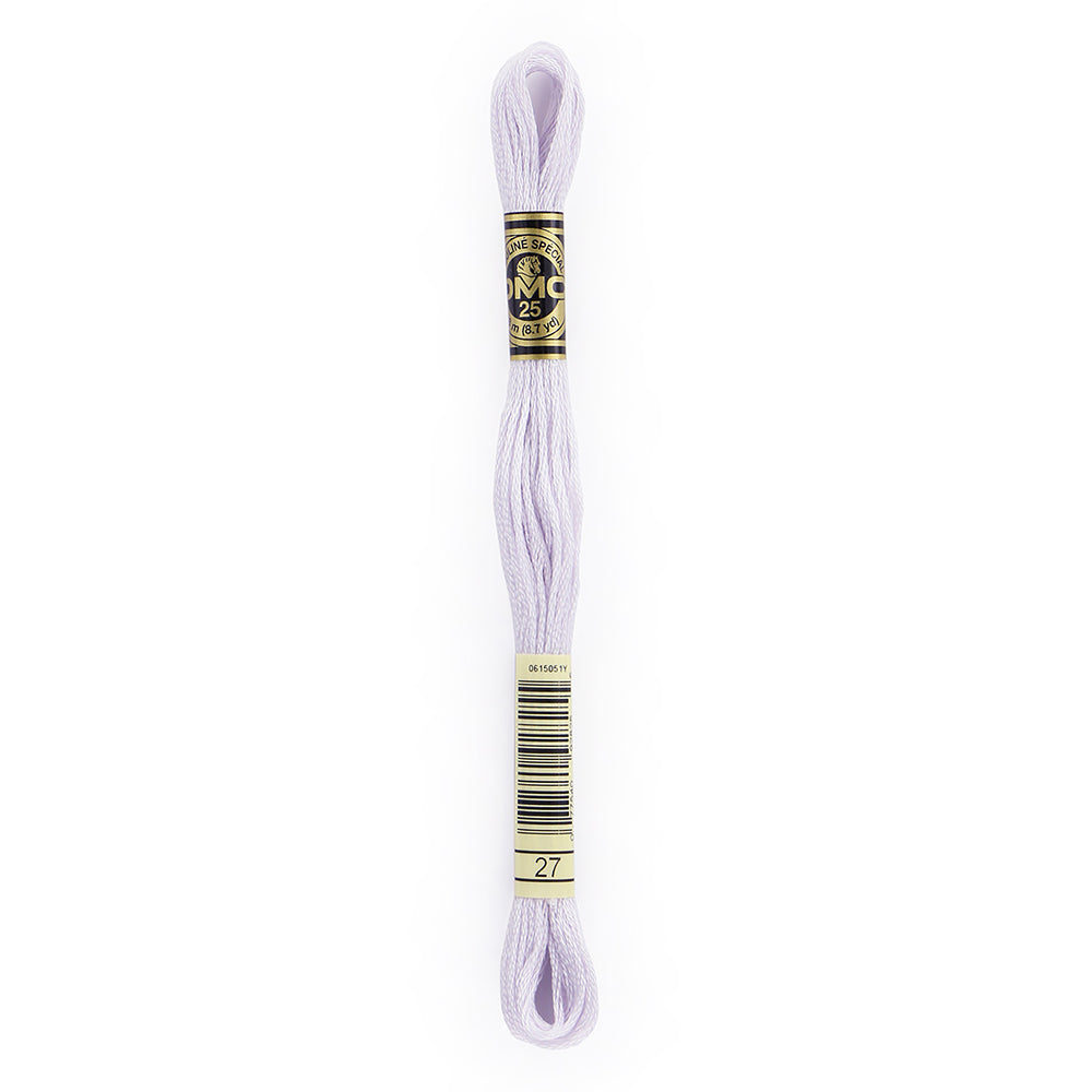 DMC 6-Strand Cotton Embroidery Floss 8m (8.7 yd) 27 White Violet