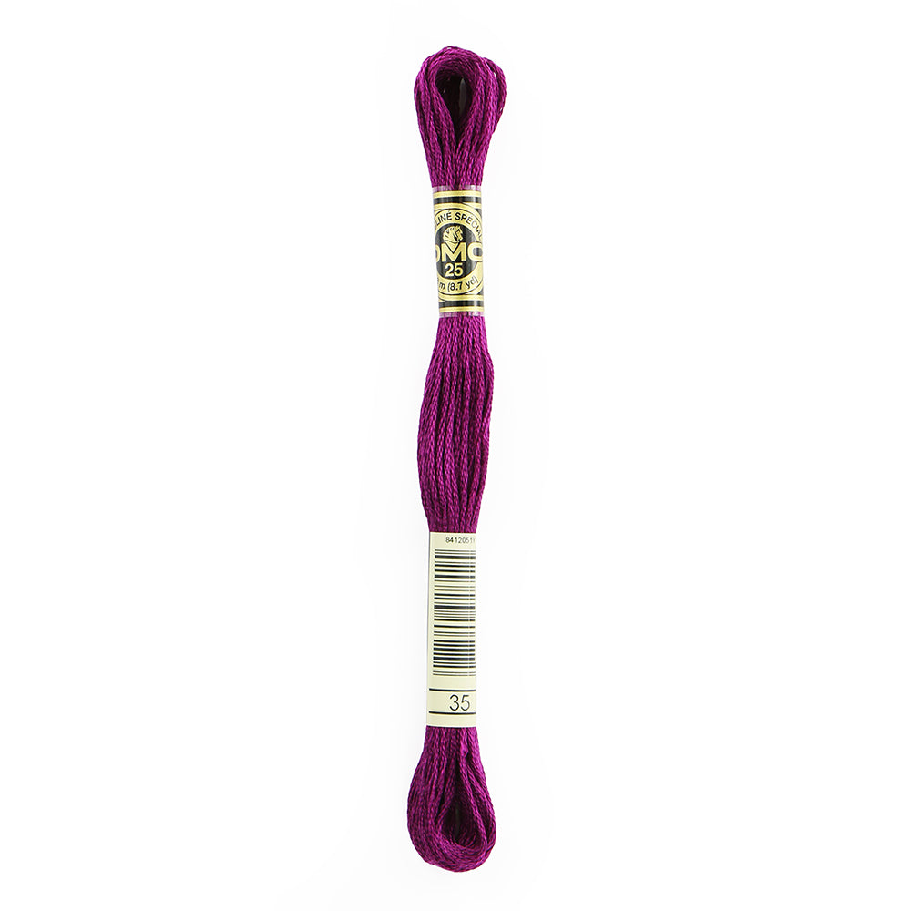 DMC 117 6-Strand Cotton Embroidery Floss 8 m - 35 Very Dark Fuchsia