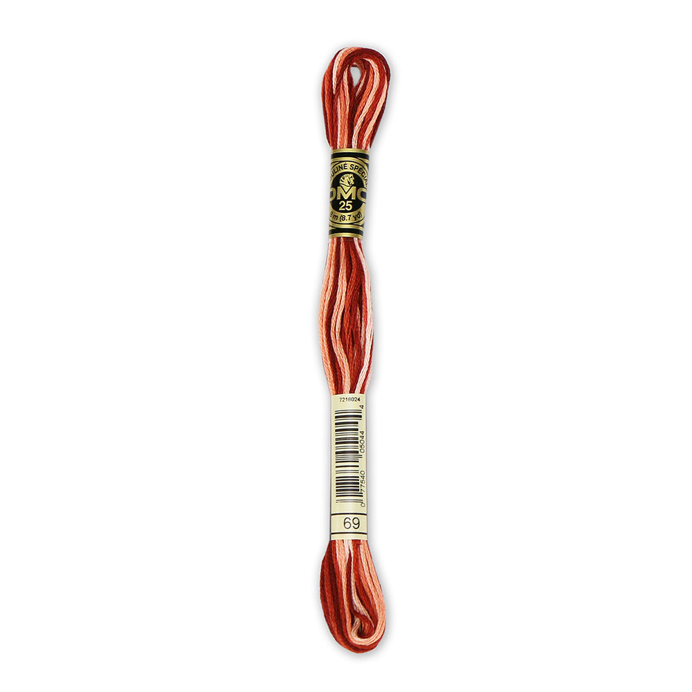 DMC 117 6-Strand Cotton Embroidery Floss 8 m - 69 Terra Cotta Red