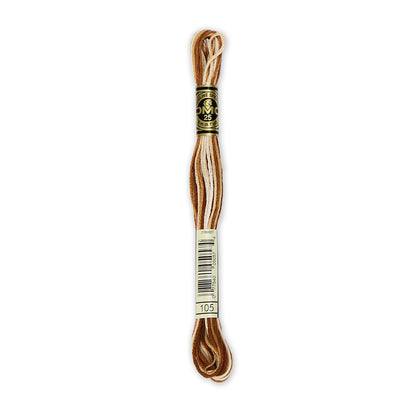 DMC 117 6-Strand Cotton Embroidery Floss 8 m - 105 Tan Brown