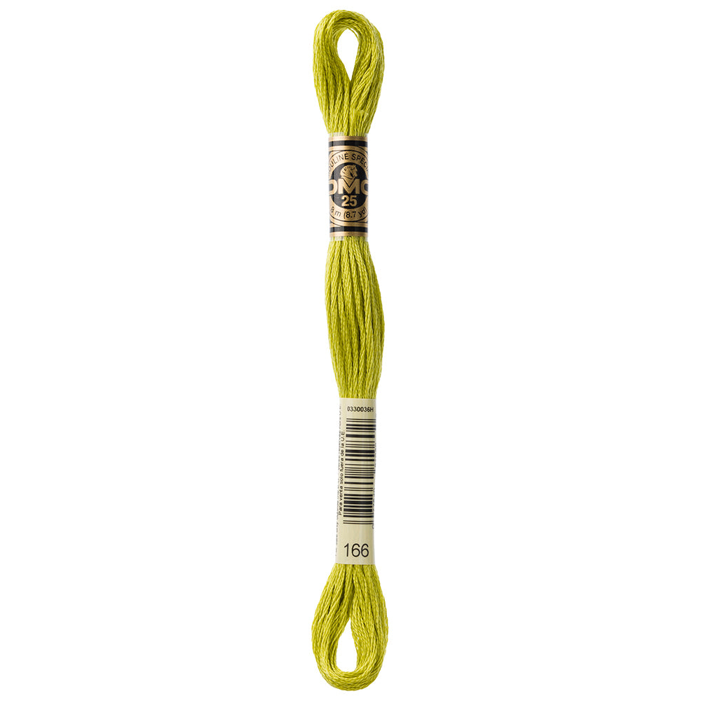 DMC 117 Cotton 6-Strand Embroidery Floss 8 m - 166 Md Lt Moss Green
