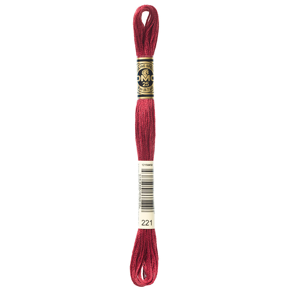 DMC 117 Cotton 6-Strand Embroidery Floss 8 m - 221 V Dk Shell Pink