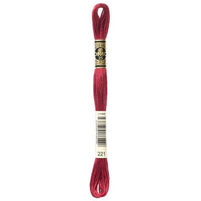 DMC 117 Cotton 6-Strand Embroidery Floss 8 m - 221 V Dk Shell Pink