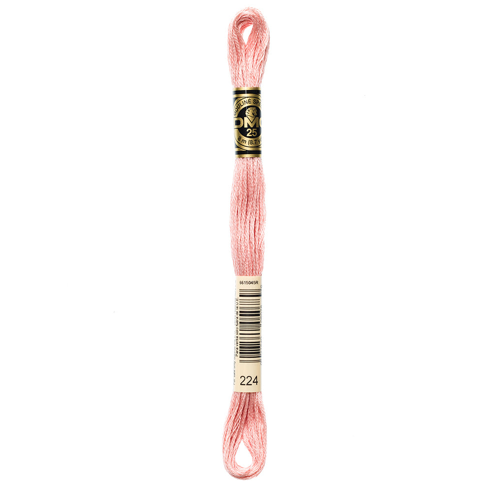 DMC 117 Cotton 6-Strand Embroidery Floss 8 m - 224 V Lt Shell Pink