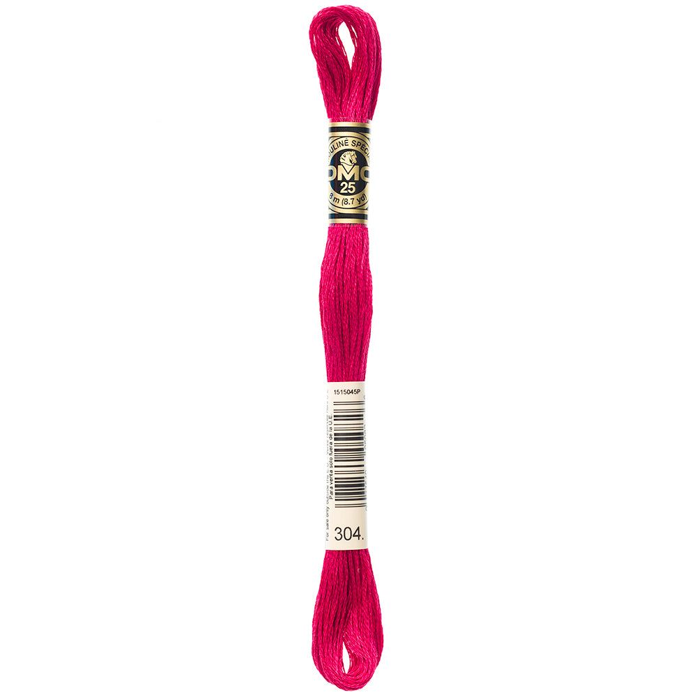 DMC 117 Cotton 6-Strand Embroidery Floss 8 m - 304 Md Red