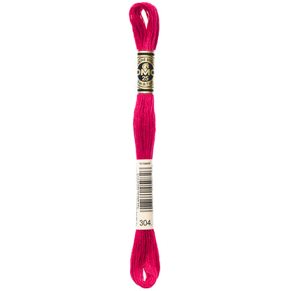DMC 117 Cotton 6-Strand Embroidery Floss 8 m - 304 Md Red
