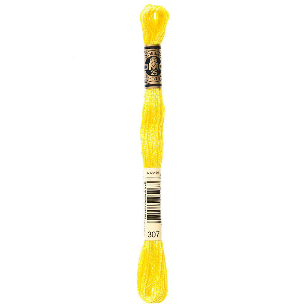 DMC 117 Cotton 6-Strand Embroidery Floss 8 m - 307 Lemon