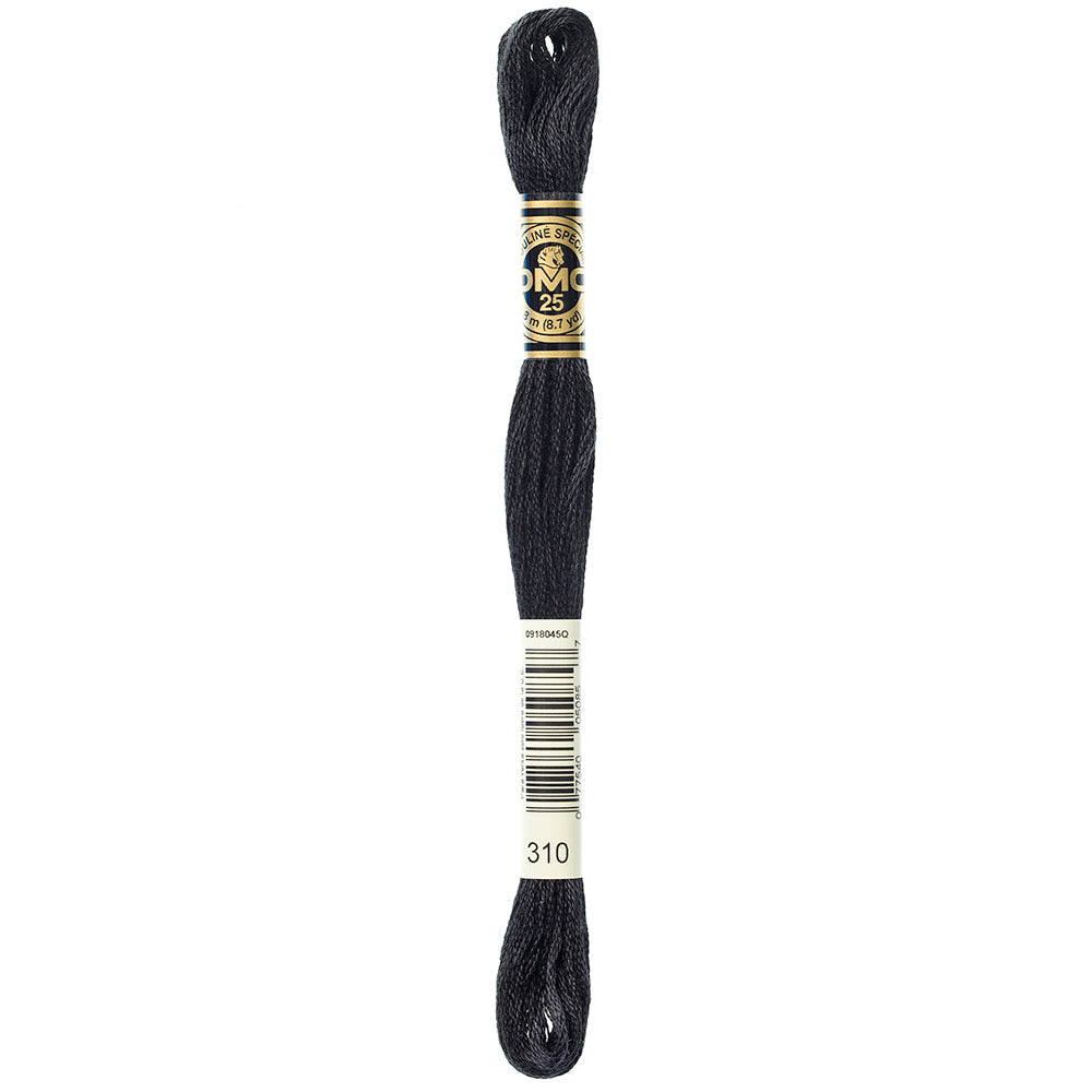 DMC 117 Cotton 6-Strand Embroidery Floss 8 m - 310 Black