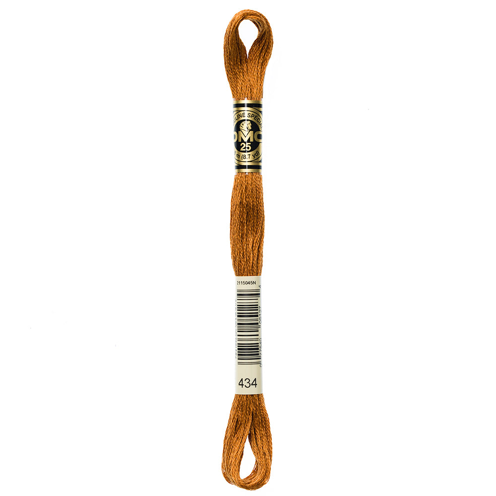 DMC 6-Strand Cotton Embroidery Floss 8 m Colour 434 Light Brown
