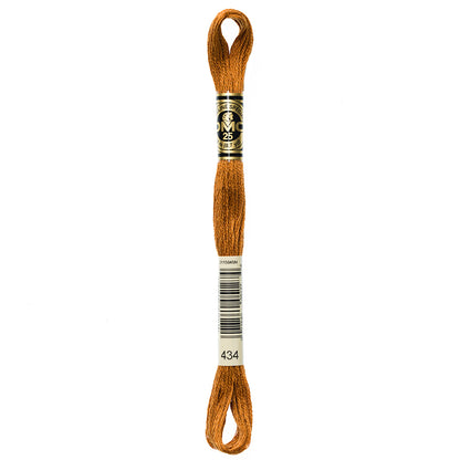 DMC 6-Strand Cotton Embroidery Floss 8 m Colour 434 Light Brown