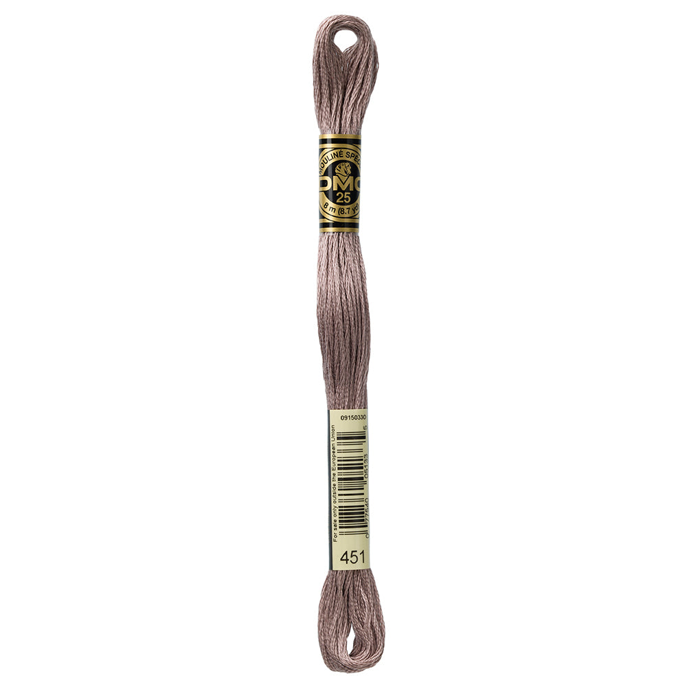 DMC 6-Strand Cotton Embroidery Floss 8 m Colour 451 Dark Shell Gray