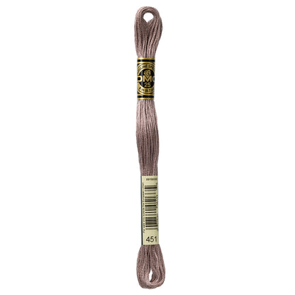 DMC 6-Strand Cotton Embroidery Floss 8 m Colour 451 Dark Shell Gray