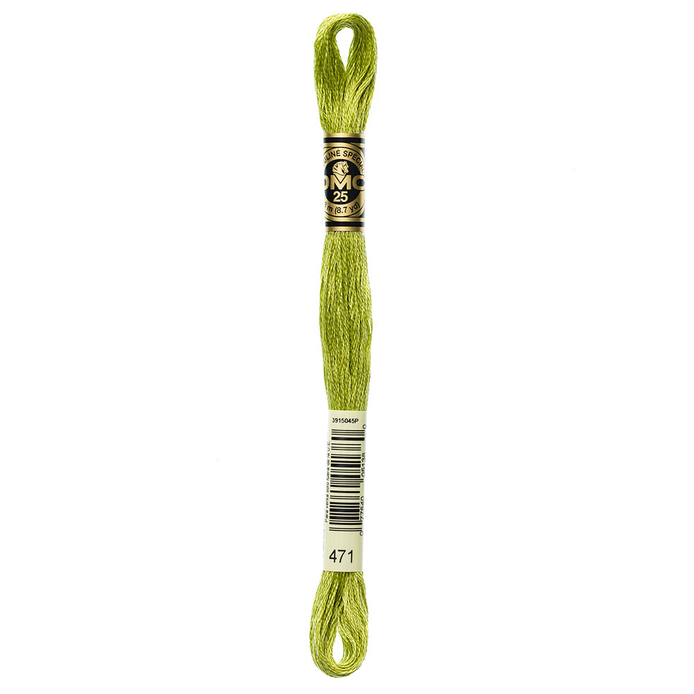 DMC 6-Strand Cotton Embroidery Floss 8 m Colour 471 Very Light Avocado Green