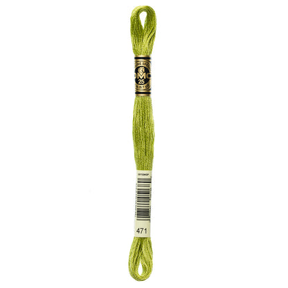 DMC 6-Strand Cotton Embroidery Floss 8 m Colour 471 Very Light Avocado Green
