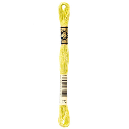 DMC 6-Strand Cotton Embroidery Floss 8 m Colour 472 Ultra Light Avocado Green