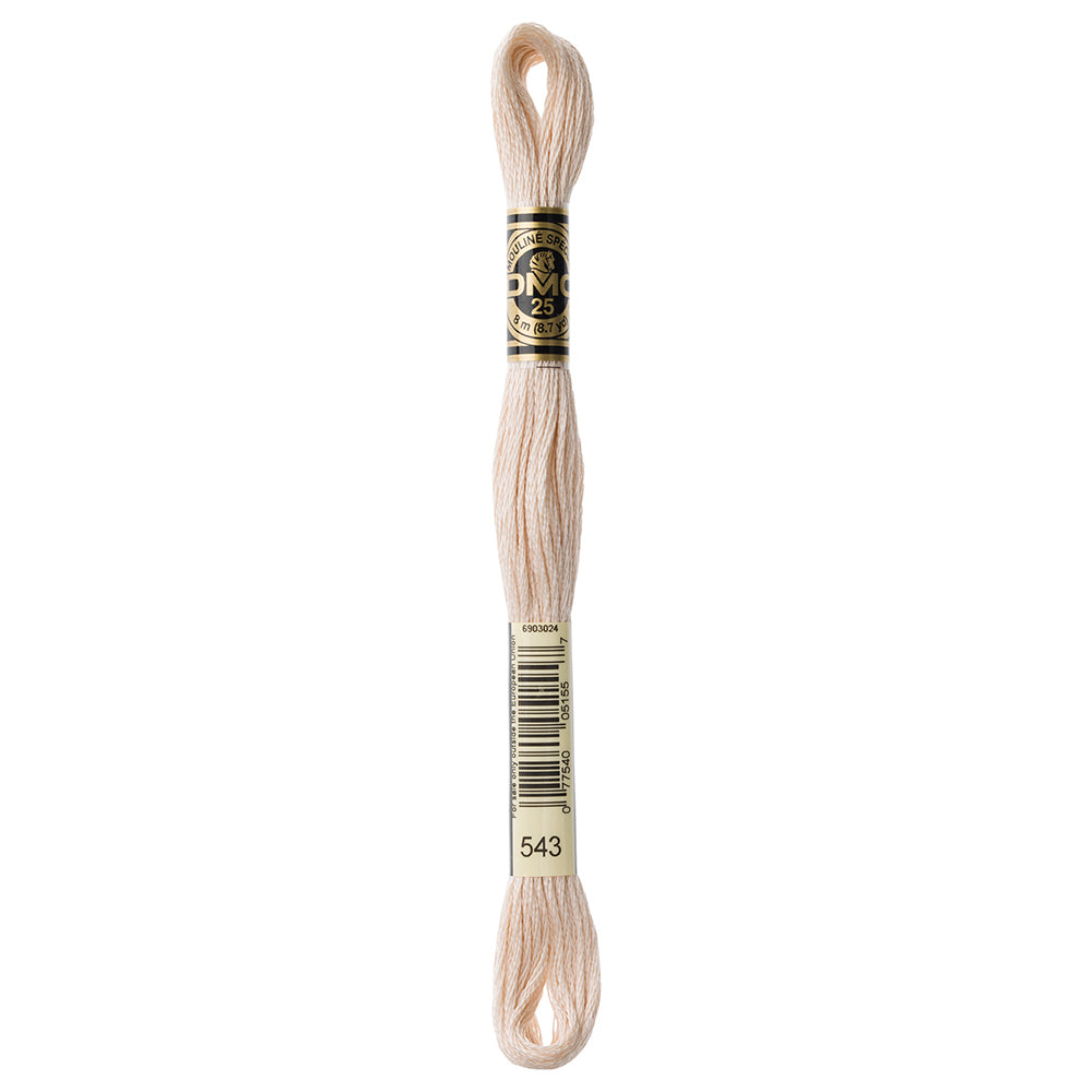 DMC 117 Cotton 6-Strand Embroidery Floss 8 m - 543 Ultra Very Light Beige Brown