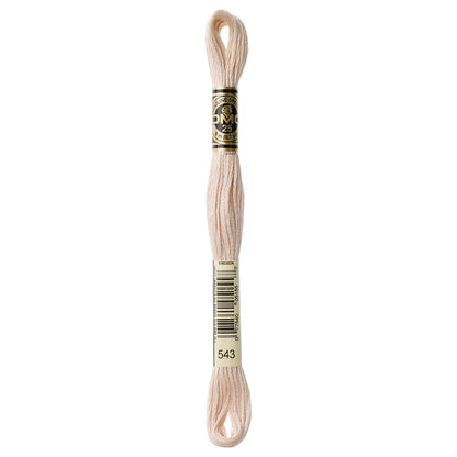 DMC 117 Cotton 6-Strand Embroidery Floss 8 m - 543 Ultra Very Light Beige Brown
