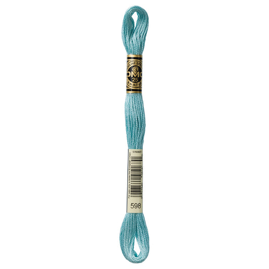 DMC cotton embroidery floss, Colour 598, 8 m
