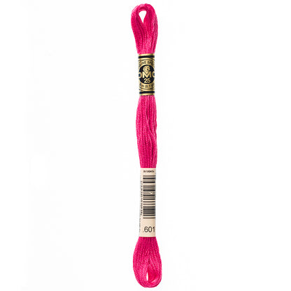 DMC cotton embroidery floss, Colour 601, 8 m