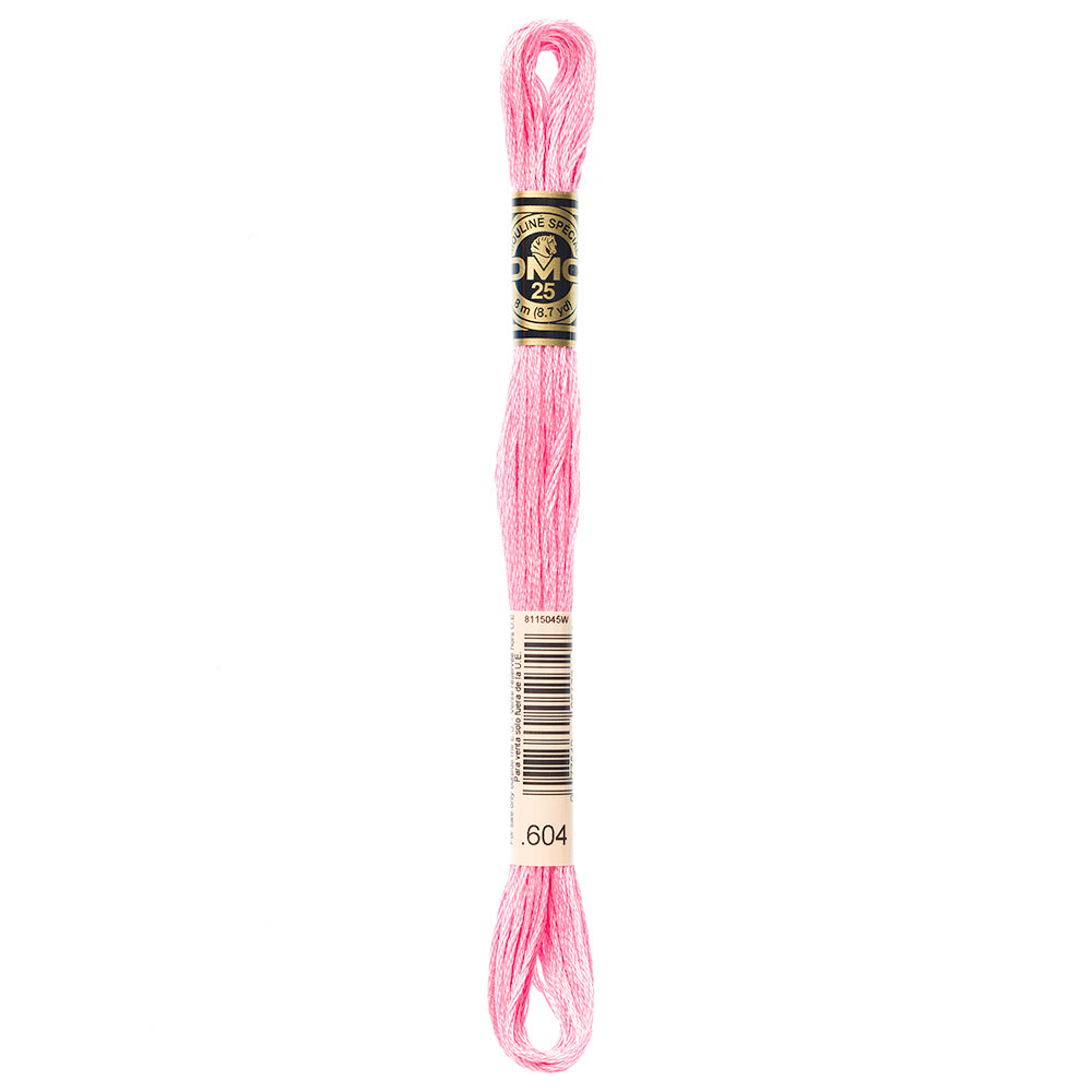 DMC Cotton 6-Strand Embroidery Floss, 8 m, Colour 604