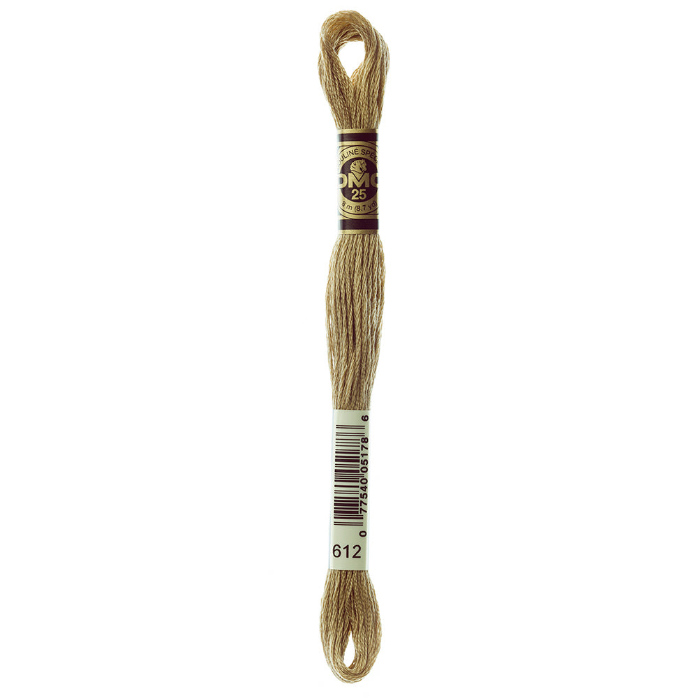 DMC cotton embroidery floss, Colour 612, 8 m