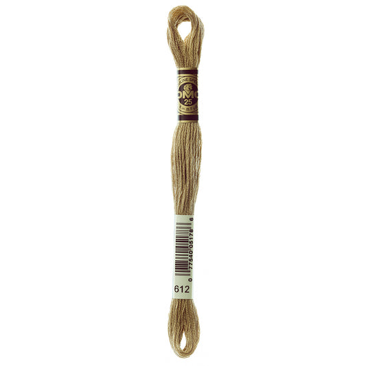 DMC cotton embroidery floss, Colour 612, 8 m