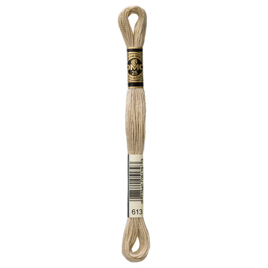 DMC cotton embroidery floss, Colour 613, 8 m