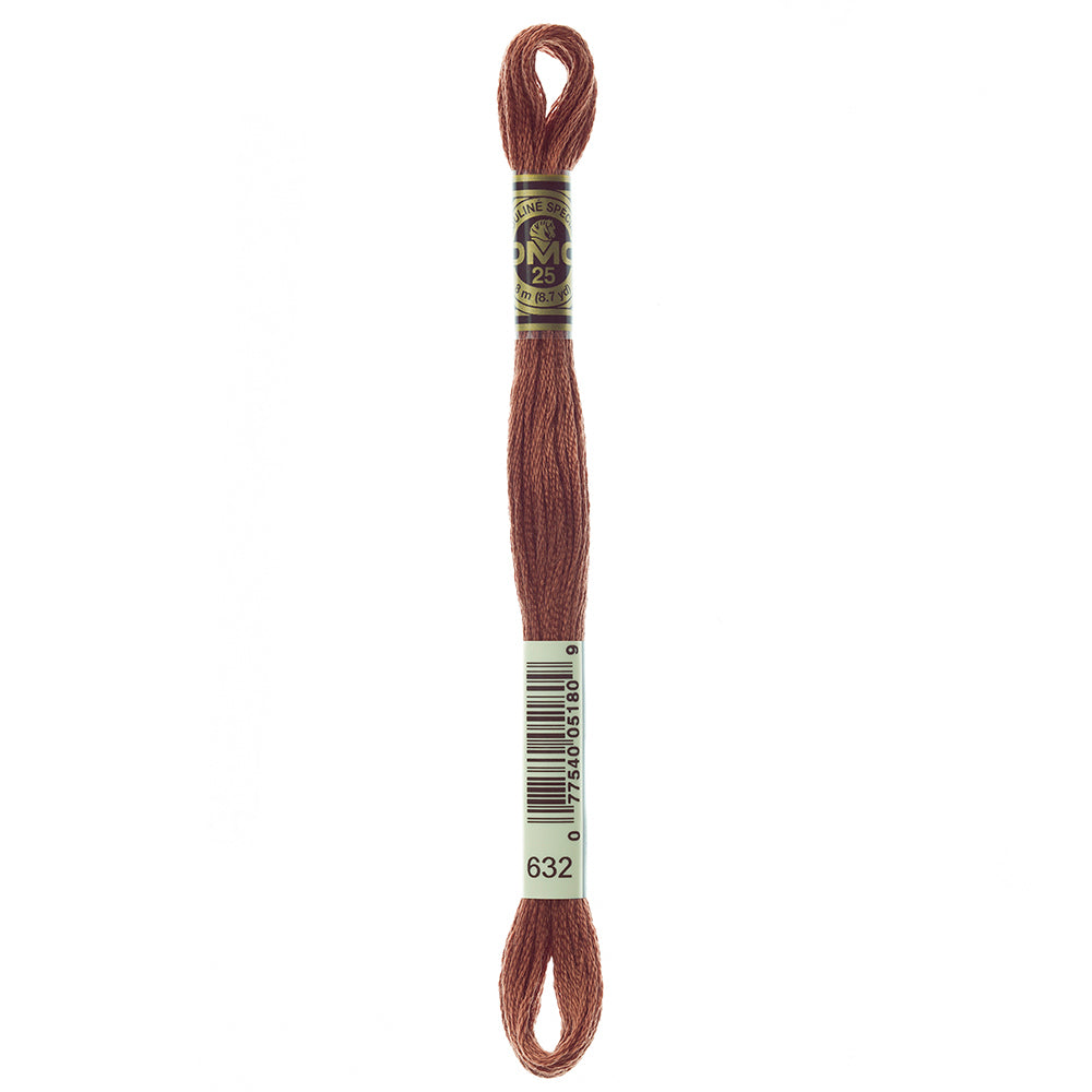 DMC cotton embroidery floss, Colour 632, 8 m
