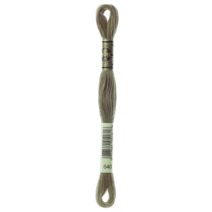 DMC Cotton 6-Strand Embroidery Floss, 8 m, Colour 640