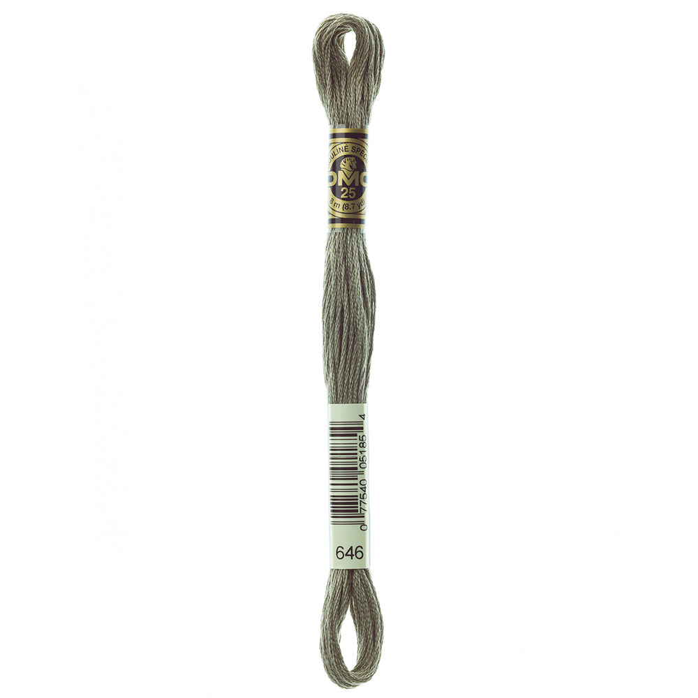DMC cotton embroidery floss, Colour 646, 8 m