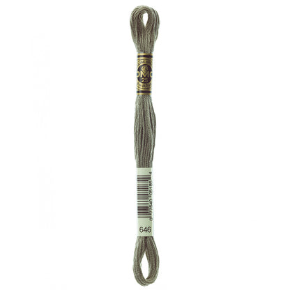 DMC cotton embroidery floss, Colour 646, 8 m