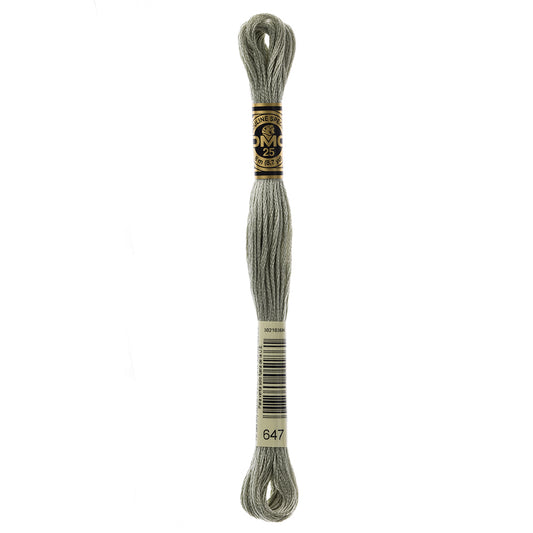DMC 117 cotton embroidery floss, Shade 647, 8 m