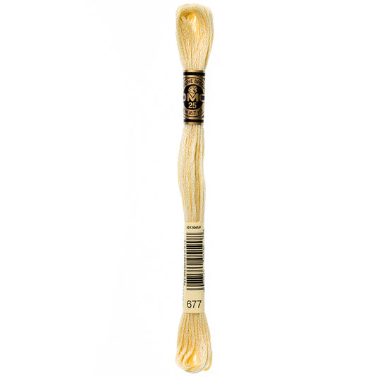 DMC 117 cotton embroidery floss, Shade 677, 8 m