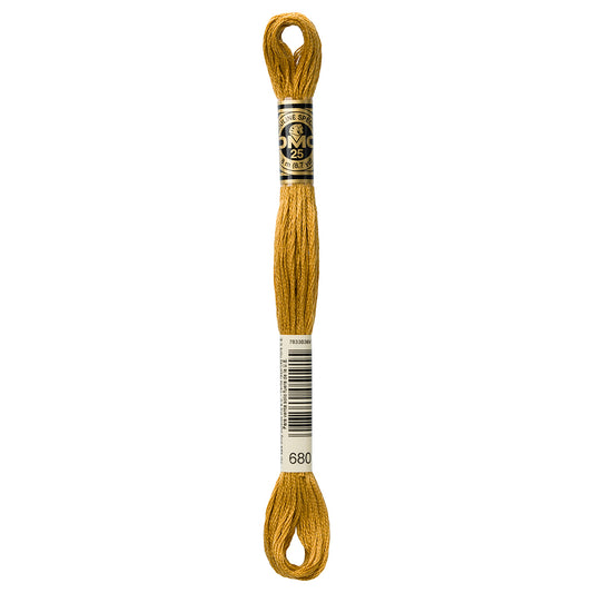 DMC 117 cotton embroidery floss, Shade 680, 8 m