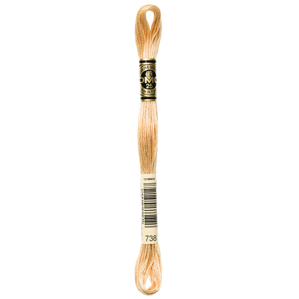DMC #117 Cotton 6-Strand Floss 8 m - Very Light Tan (738)