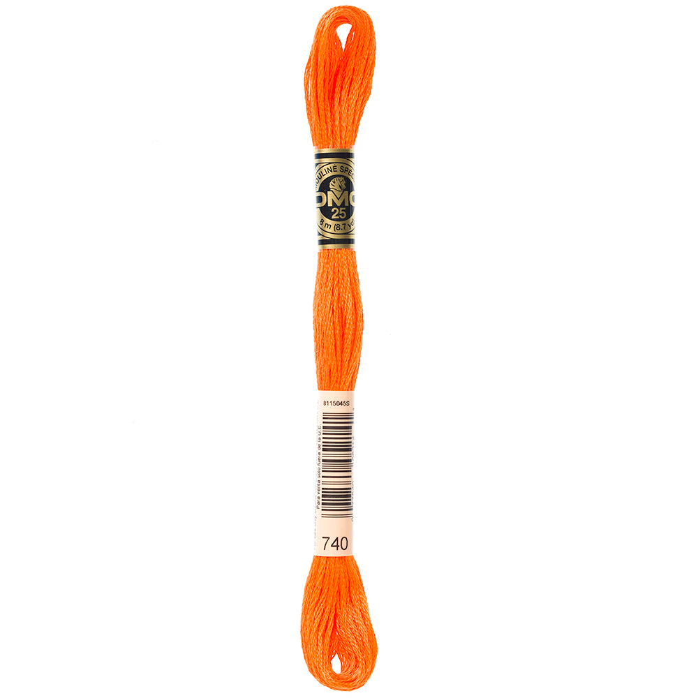 DMC #117 Cotton 6-Strand Floss 8 m - Tangerine (740)