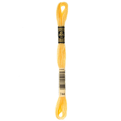 DMC #117 Cotton 6-Strand Floss 8 m - Pale Yellow (744)