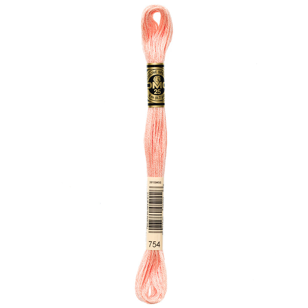DMC #117 Cotton 6-Strand Floss 8 m - Very Light Peach (754)