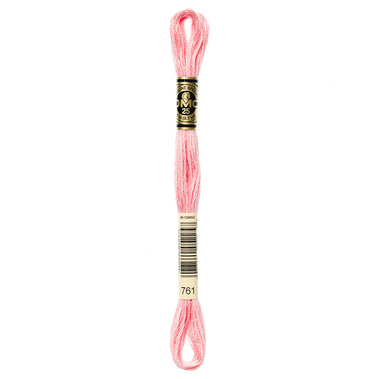 DMC Mouliné Spécial 117 6-strand cotton floss, Colour 761, 8 m