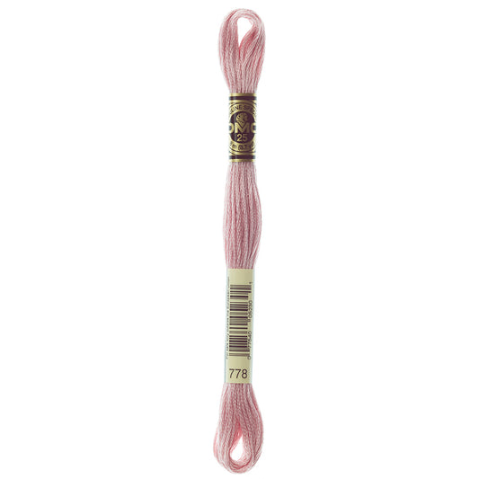 DMC Mouliné Spécial 117 6-strand cotton floss, Colour 778, 8 m